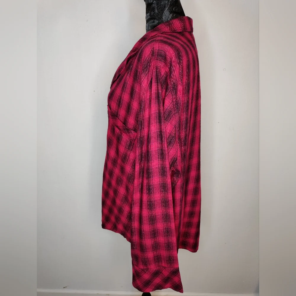 Victoria's Secret Fuchsia Plaid Pajama Set - Picture 5 of 14